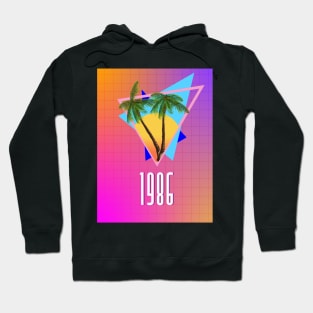 1986 tropical paradise Hoodie